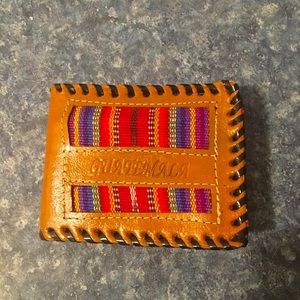 New Guatemalan Handmade Leather Bi fold Wallet